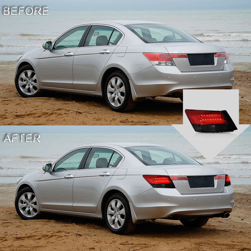 VLAND Tail lights Assembly Fit for Honda Accord Inspire 8th Gen Sedan 2008 2009 2010 2012 2013ï¼ˆNOT for 2-Dr Coupeï¼‰ï¼ŒSmokedï¼Œ2PCS - Image 5